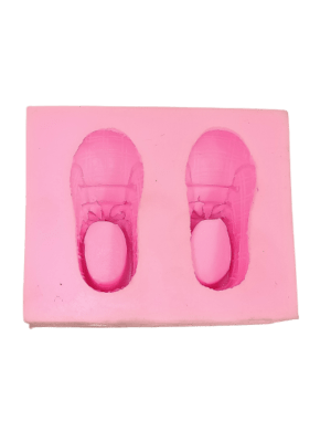 Silicone Fondant Mould Pink Shoes Pattern