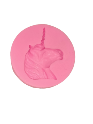 Silicone Fondant Mould Pink Unicorn Pattern