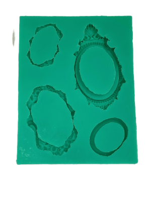 Fondant Silicone Moulds Green Textured Marzipan Pattern