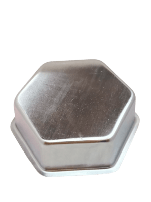 Decor Equip Aluminium Silver Small Hexagon Shape Cake Mould - 5*5/Inch