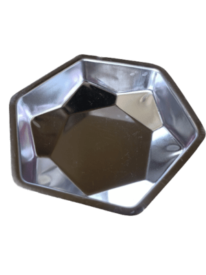 Decor Equip Aluminium Silver Big Hexagon Shape Cake Mould – 7*2.5/Inch