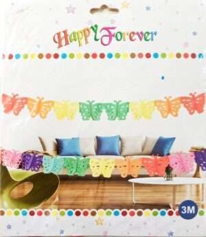Decor Equip Happy Forever Butterfly Banner Set