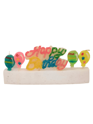 Decor Equip ‘Happy Birthday ' Birthday Cake Candle - 5 Pcs