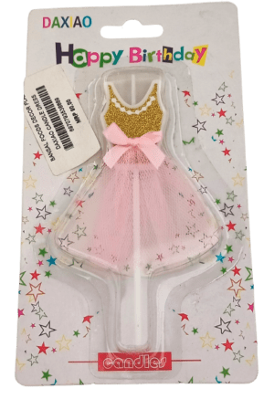 Decor Equip Birthday Candle Baby Frock Design