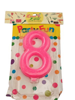 Decor Equip Birthday Candle 8th Number
