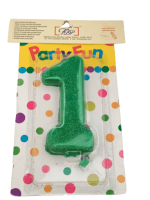 Decor Equip Birthday Candle '1' Number
