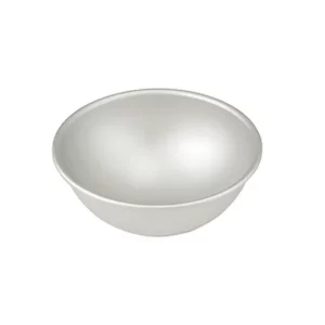 Decor Equip Aluminium Half Round Shape Dome Cake Mould - 6*3/Inch