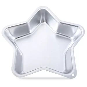 Decor Equip Aluminum Silver Star Shape Big Cake Mould - 8*8/Inch