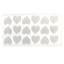 Decor Equip Silicone Mould Garnishing Sheet - Small Heart Shape