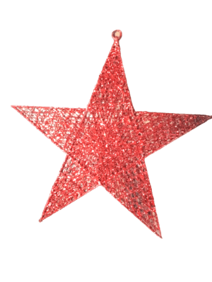 Decor Equip Christmas Decoration Hanging Glitter Star – Multi Colour