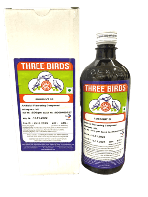 Three Birds Coconut 58 Artificial Flavouring Compound - 500g