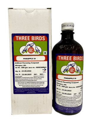 Three Birds Pineapple 58 Artificial Flavouring Compound – 500g