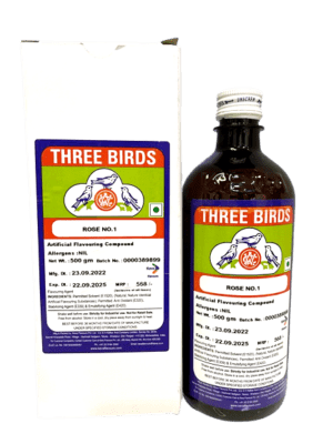 Three Birds Rose No .1 Artificial Flavouring Compound – 500g