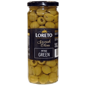 Loreto Spanish Olives Pitted Green - 450g