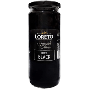 Loreto Spanish Olives Pitted Black - 430g